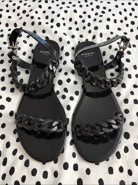 Givenchy Chain-Link Jelly Sandals